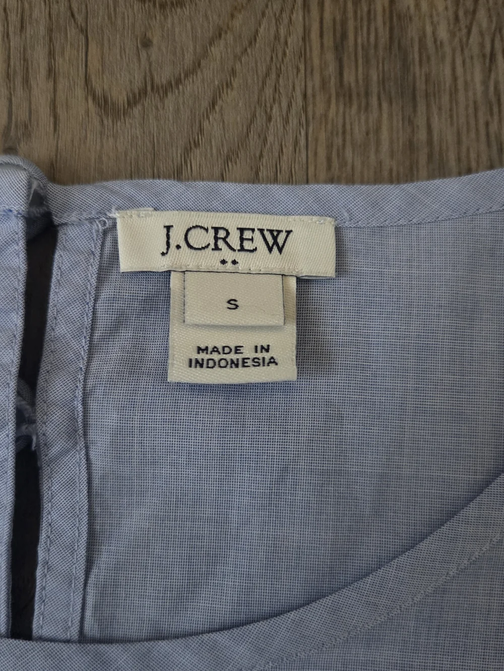 J Crew Factory Small Blue Casual Stylish Blouse Office Workwear Bell Sleeve